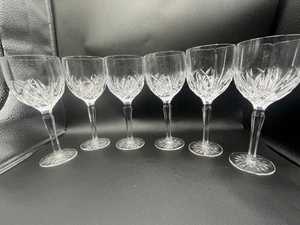 "Juego de 6 copas de vino de cristal corte Brookside Marquis by Waterford 8 5/8""" - Imagen 1 de 5