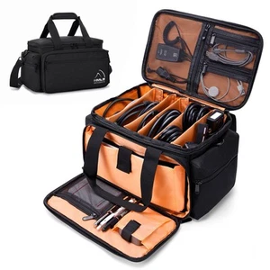 HMLIN DJ Gig Bag, DJ Cable File Bag with Detachable Padded Bottom and Divider... - Picture 1 of 6