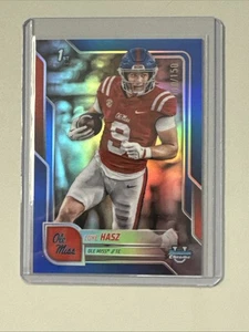 2025 Bowman Chrome University Luke Hasz Blue Refractor /150  - Bild 1 von 2