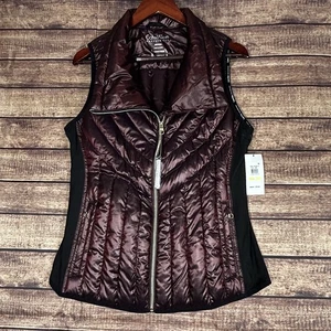 Calvin Klein Performance Quilted Premium Down Damen Full Zip Weste Jacke Neu mit Etikett M - Bild 1 von 13