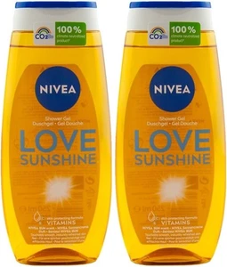 Nivea Love Sunshine Shower Gel Pack of 2 x 250ml - Picture 1 of 6
