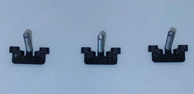 IBM Modelo M Teclado Resorte + Estabilizador Aleta LOTE DE 3 HEBILLAS Negro Foto 1 de 3