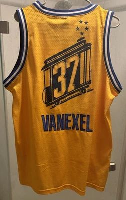Nick Van Exel Golden State Warriors NBA Jersey Men L Nike Rewind HWC Sewn #37 - Image 1 of 4