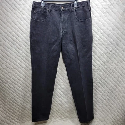 Pantalones de mezclilla negros vintage Jordache para hombre 38x32 bolsillos cónicos Foto 1 de 4