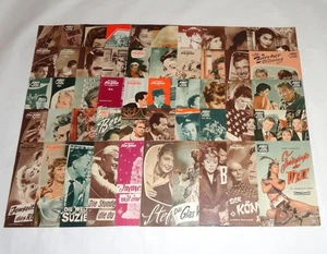 Lote de 52 programas de recuerdo de películas alemanas ilustradas vintage años 50-60 - Imagen 1 de 21