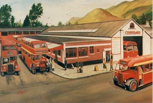 (cb98) Busbahnhof Keswick um 1952 - Buspostkarte - Bild 1 von 2