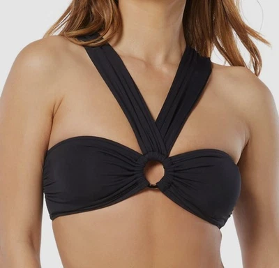 Carmen Marc Valvo Women's Black Multi-Way Bra Bikini Top Swimwear Size S - Image 1 of 2