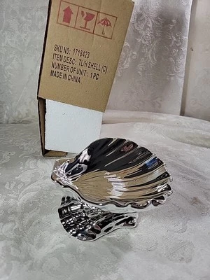 Portavelas Yankee Silver Shell Tealight - Nuevo en caja Foto 1 de 4