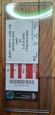 2025 Ohio vs Ohio State Buckeyes Football Ticket Stub - Image 1 of 4