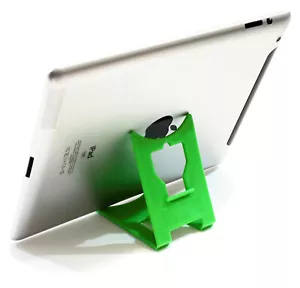Apple iPad Computer Tablet Holder GREEN iClip Folding Travel Desk Stand - Picture 1 of 6