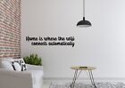 Home Is Where The WiFi Connects Inspired Design Wall Art Decal Vinyl Sticker