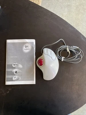 Logitech Trackball TrackMan Marble Mouse T-CH11 With Manual - Image 1 of 4