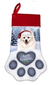 Christmas Stocking - American Eskimo - Picture 1 of 1