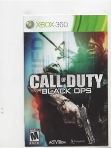 Call of Duty Black Ops Xbox 360 MANUAL ONLY Authentic NO TRACKING - Picture 1 of 1