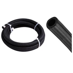 Aeroflow AF450-06-2M Black Braided E85 Light Weight Hose -6AN 450 Series x 2m - Picture 1 of 4