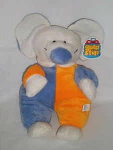 New GOOD STUFF 12" Plush MOUSE White Blue Orange Soft Stuffed Animal Toy - Picture 1 of 4