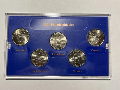 2001 Philadelphia Mint Edition State Quarter Collection Set Cover