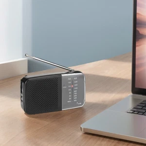 AM/FM Radio with Speaker Mini Transistor Radio Small Radio for Running Cycling - Zdjęcie 1 z 17