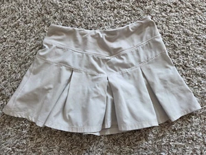 GUC Girls Size 10 Ivivva By Lululemon White/Gray Skort / Skirt With Under Shorts - Picture 1 of 7