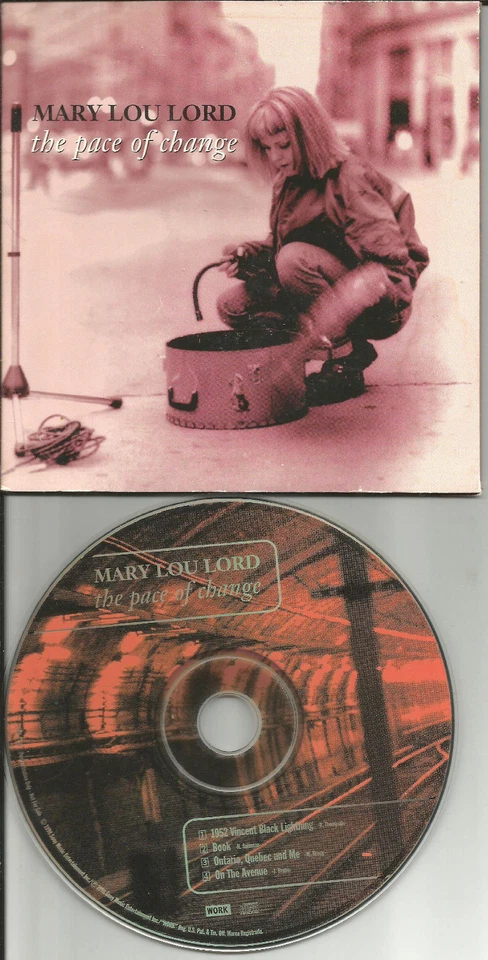 MARY LOU LORD темп перемен с 4 неизданный TRX 1998 промо DJ CD сингл США - Изображение 1 из 1