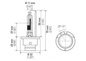 Headlight Bulb fits 2003-2006 Volvo XC90 S60,S80,V70,XC70 S60,V70 HELLA - Picture 1 of 3