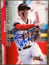 Simon Whiteman Signed IP 2023 Richmond Flying Squirrels Card SF Giants!
