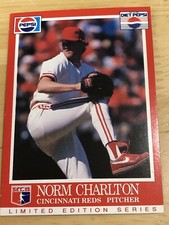 Norm Charlton 1991 Pepsi Cincinnati Reds Limited Edition Regional Card Tough