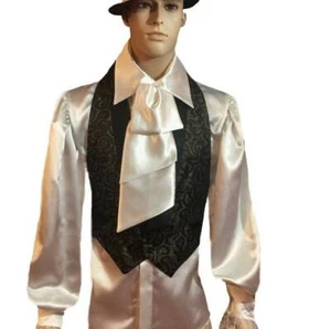 English Regency Mens Satin Shirt - Picture 1 of 6