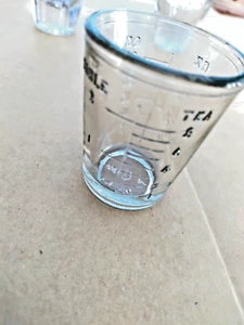 SHOT GLASS 2" MEASURING GLASS TABLE, TEAS, OZ, CC SMOKE GLASS - Picture 1 of 3