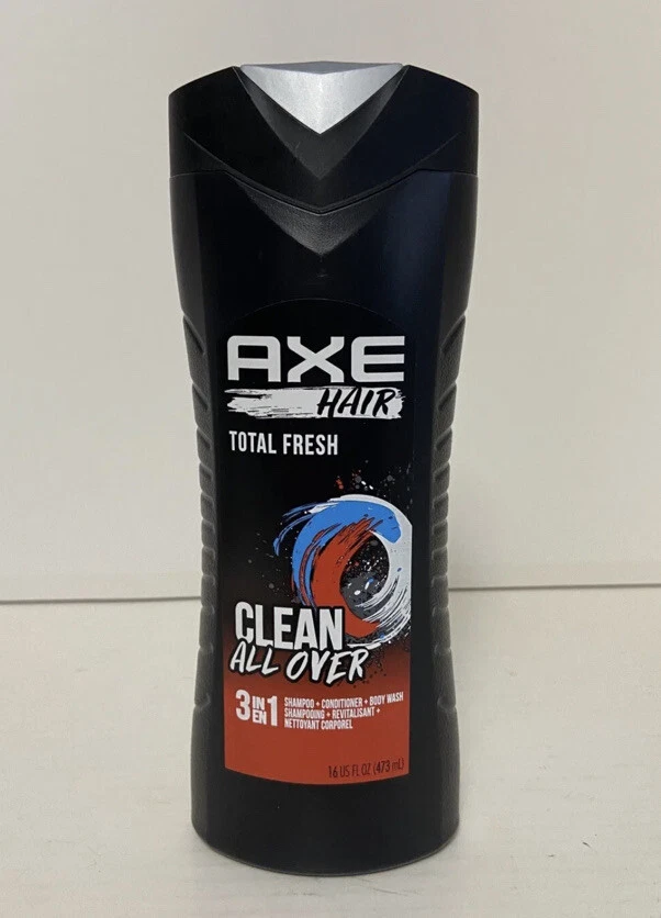 Bottles AXE Total Fresh 3 In1 Shampoo Conditioner Body Wash 16 Oz