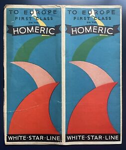 RMS Homeric First Class passenger Accommodation Plan 1929 - White Star Line