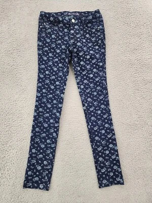 VO Virgin Only Jeans Womens 26 Blue Floral Skinny Stretch Denim 26x28 - Image 1 of 4