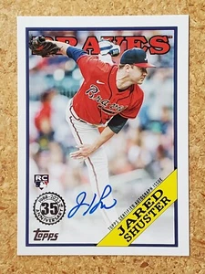 Jared Shuster 2023 Topps Update 1988 Auto Rookie Braves RC 88BAU-JSH - Picture 1 of 1