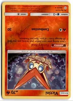 2019 Sun & Moon - Cosmic Eclipse Victini b Basic/Rare Reverse Holo #30 - Image 1 of 2
