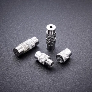 100Sets Column Brass Barrel Screw Clasps Closure Fasteners Jewelry Findings 11mm - Picture 1 of 8