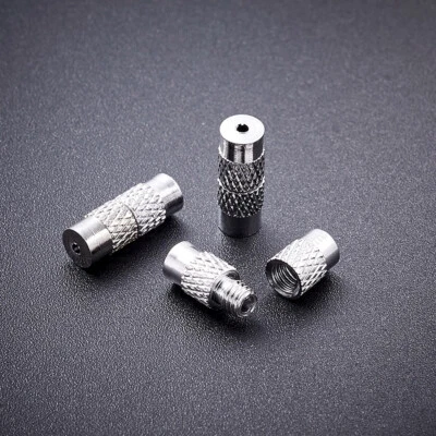 100Sets Column Brass Barrel Screw Clasps Closure Fasteners Jewelry Findings 11mm - Image 1 of 4