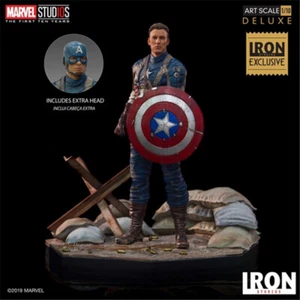 Iron Studios 1/10 MCU 10 Años Evento Exclusivo Capitán América Nueva Estatua Stock - Imagen 1 de 12