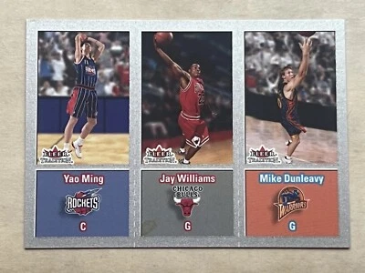 Fleer Tradition Crystal YAO MING MIKE DUNLEAVY #271 2002-03 raro SP RC #/199 Foto 1 de 4