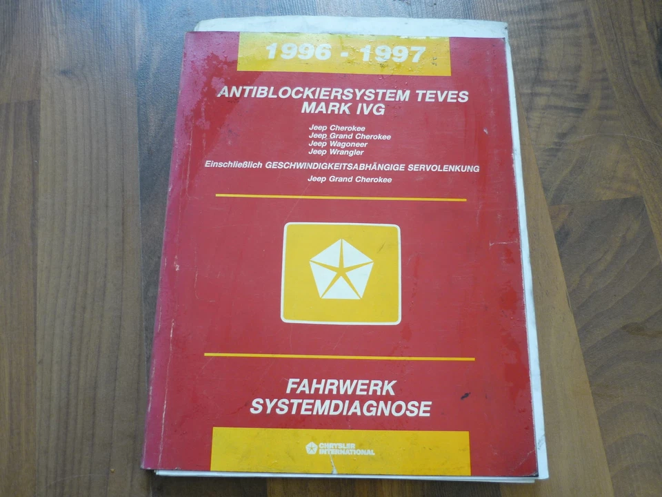 #J025 JEEP CHEROKEE WRANGLER 1996-1997 ABS TEVES MARK IVG Dia WERKSTATT HANDBUCH - Bild 1 von 1