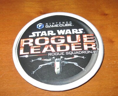 Vintage Nintendo Game Cube Star Wars Rogue Leader Badge Lucas Advertising Merch - Image 1 of 4