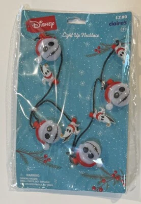 Collar Claires Pesadilla antes de Navidad Iluminado Jack Skellington Disney Foto 1 de 2