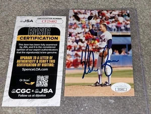 Nolan Ryan Texas Rangers Signed 3x5 Photo JSA - Picture 1 of 3
