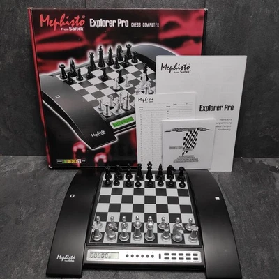 Mephisto Saitek Explorer Pro Schachcomputer Vollständig Chess Computer  - Bild 1 von 4