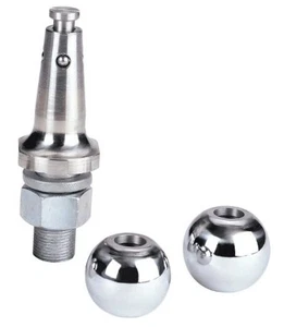 "Interchangable 1 7/8"" and 2"" Hitch Ball Kit", chrome (74307) - Picture 1 of 2