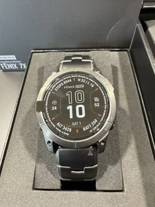 Garmin Fenix 7x pro zafiro solar 51 mm titanio con banda de titanio - Imagen 1 de 6