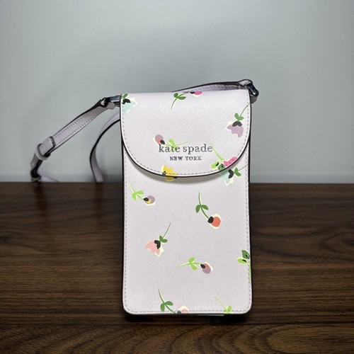 Tracolla telefono Kate Spade Cameron floreale Ditsy North South con patta