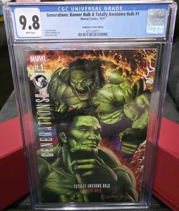 Generations: Banner Hulk & Totally Awesome Hulk #1 Unknown Comics Exclusive CGC - Picture 1 of 3