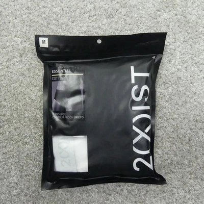 2(X)IST Underwear Mens Medium White Brief Cotton Contour Pouch 3 Pairs - Image 1 of 4