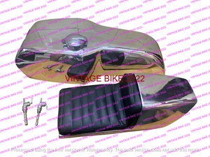 Yamaha Tz Rd250 Rd350 Td Aluminium réservoir essence & Seat & cap tap/FIT FOR - Picture 1 of 13