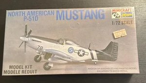 Minicraft Hasegawa North American Mustang P-51 D Model Kit New 1:72 Scale Sealed - Picture 1 of 4